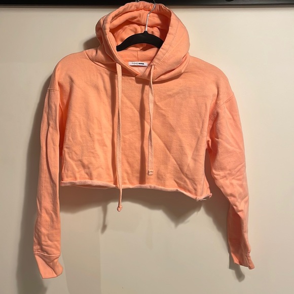 FASHION NOVA PEACH CROPPED HOODIE - Picture 3 of 4
